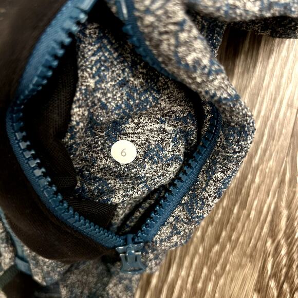 EUC Lululemon Define Jacket Brushed Rose Herringbone Alberta Lake Zip Black Teal - Picture 11 of 16